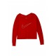 Nike Dri-FIT Γυναικεία Μακρυμάνικη Running Μπλούζα Κόκκινη
